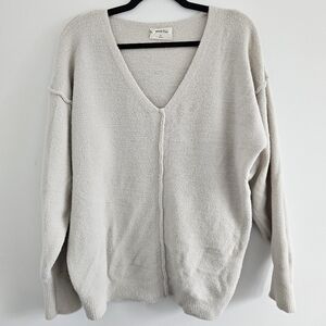 Wilfred Free Soft Cream V-Neck Sweater